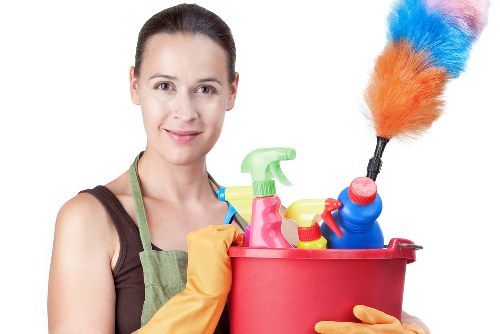 Lewisham carpet cleaning team using sustainable waste sorting and recycling practices