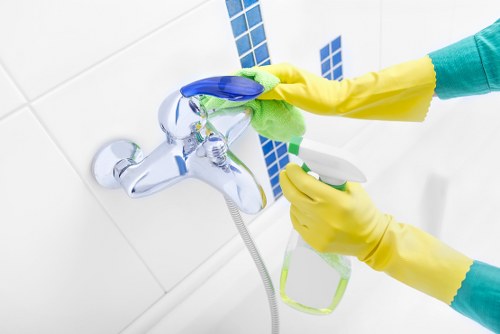 Management assessing a cleaning service issue